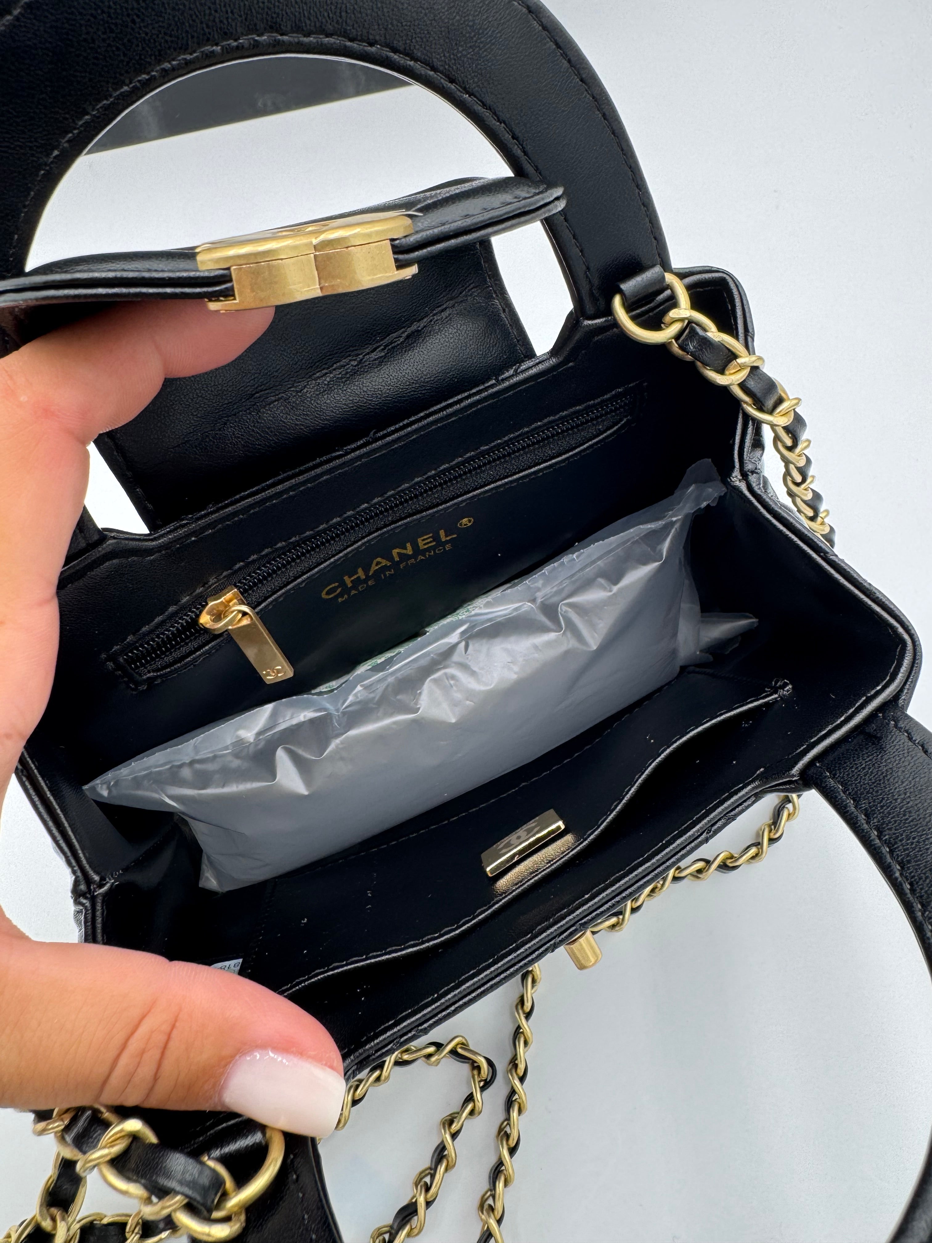Borsa kelly black 20cm