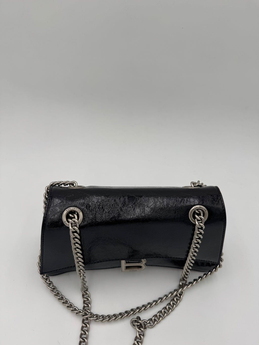 Borsa bale 23cm argento