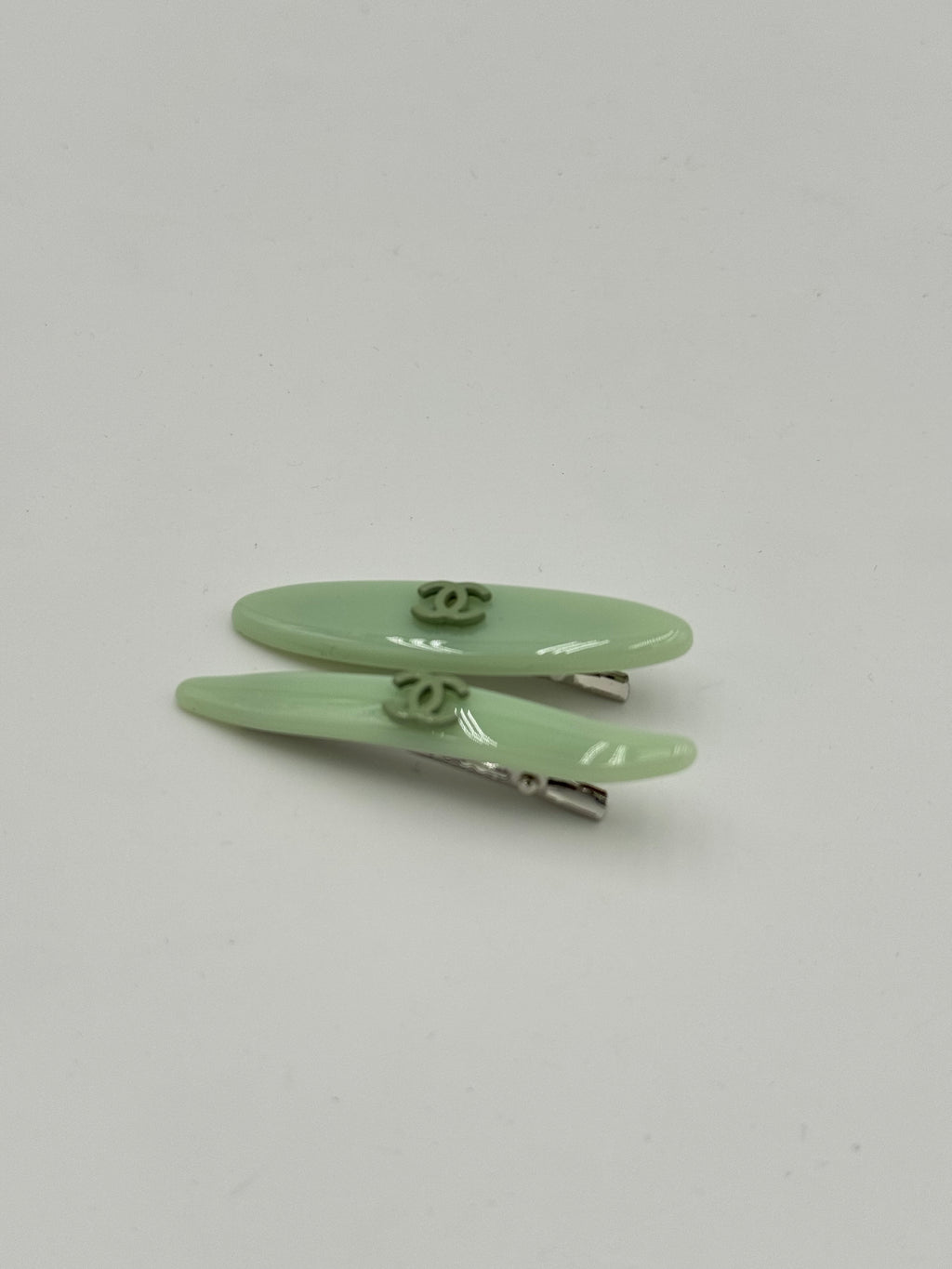 Coppia clip verde