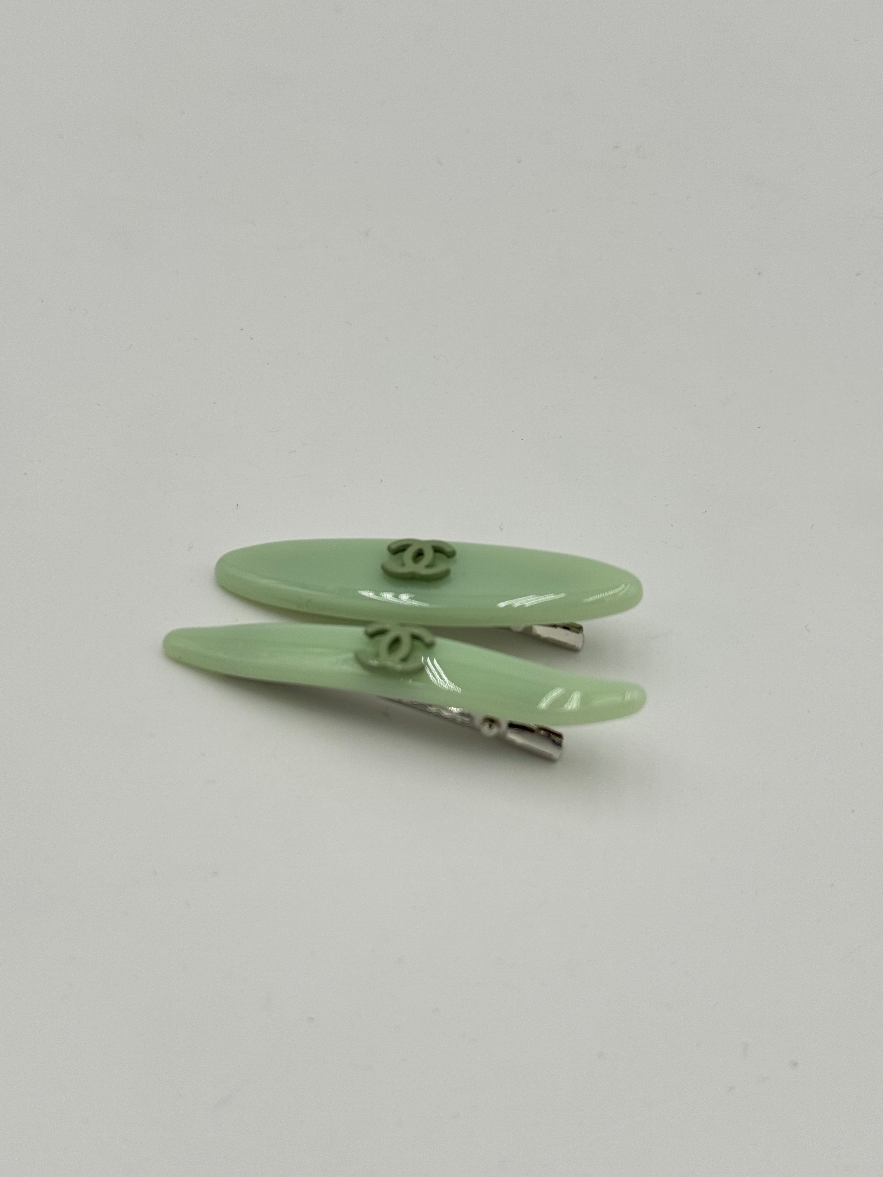 Coppia clip verde