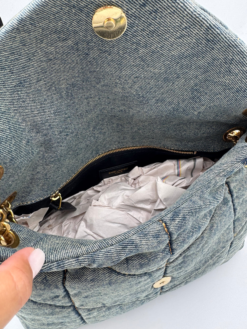 Borsa laury denim 28cm