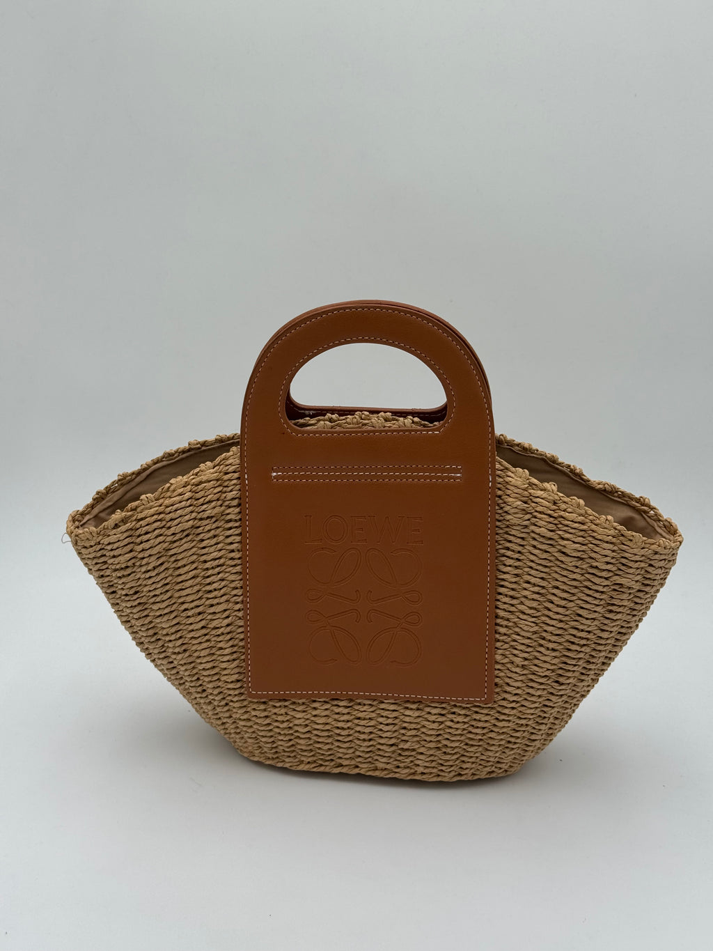 Borsa love paglia