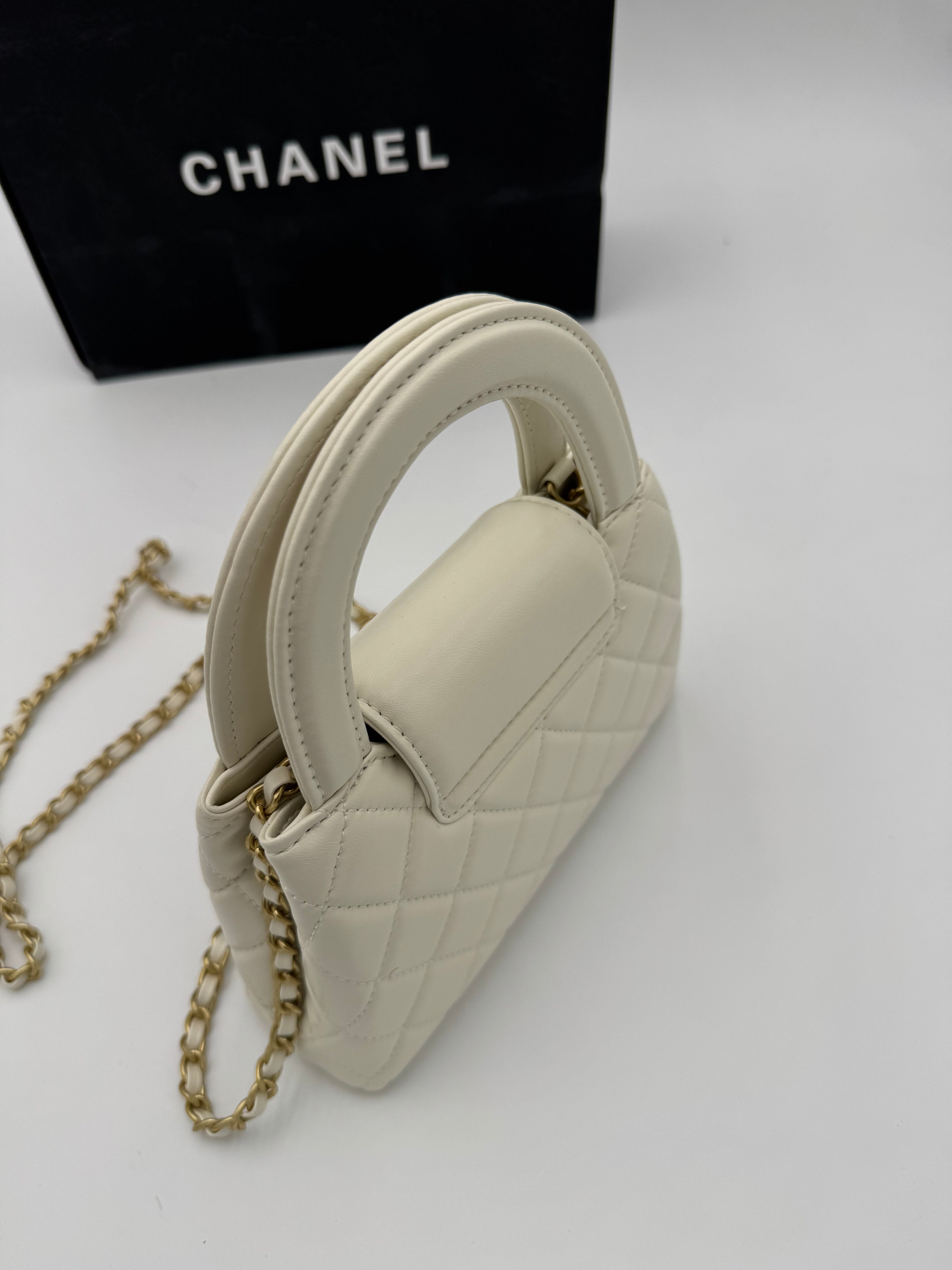 Borsa kelly white 20cm