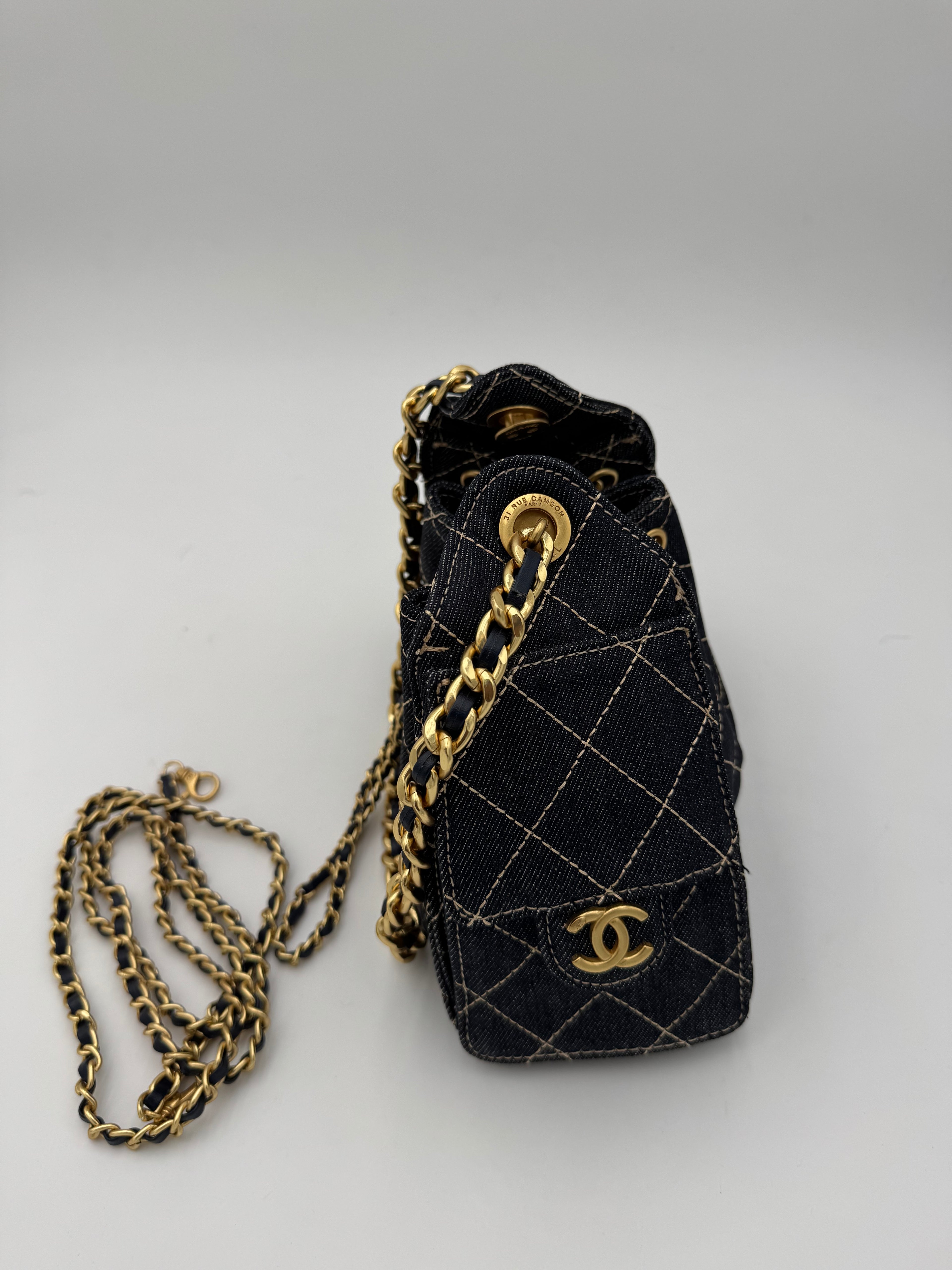 Borsa chany 22cm denim