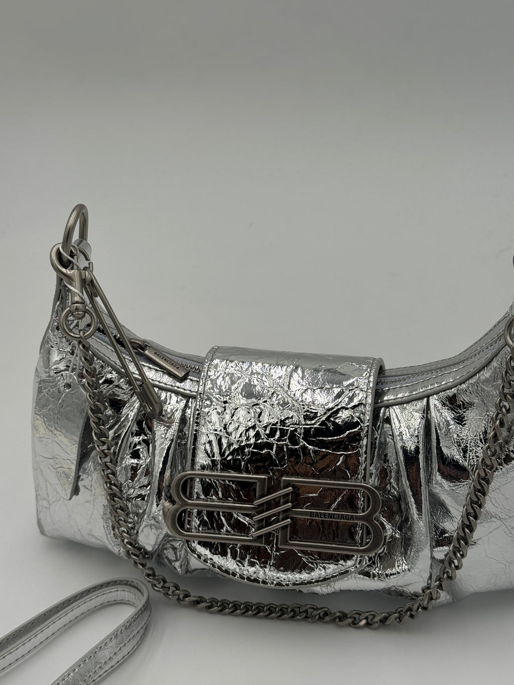 Borsa balen 23cm argento