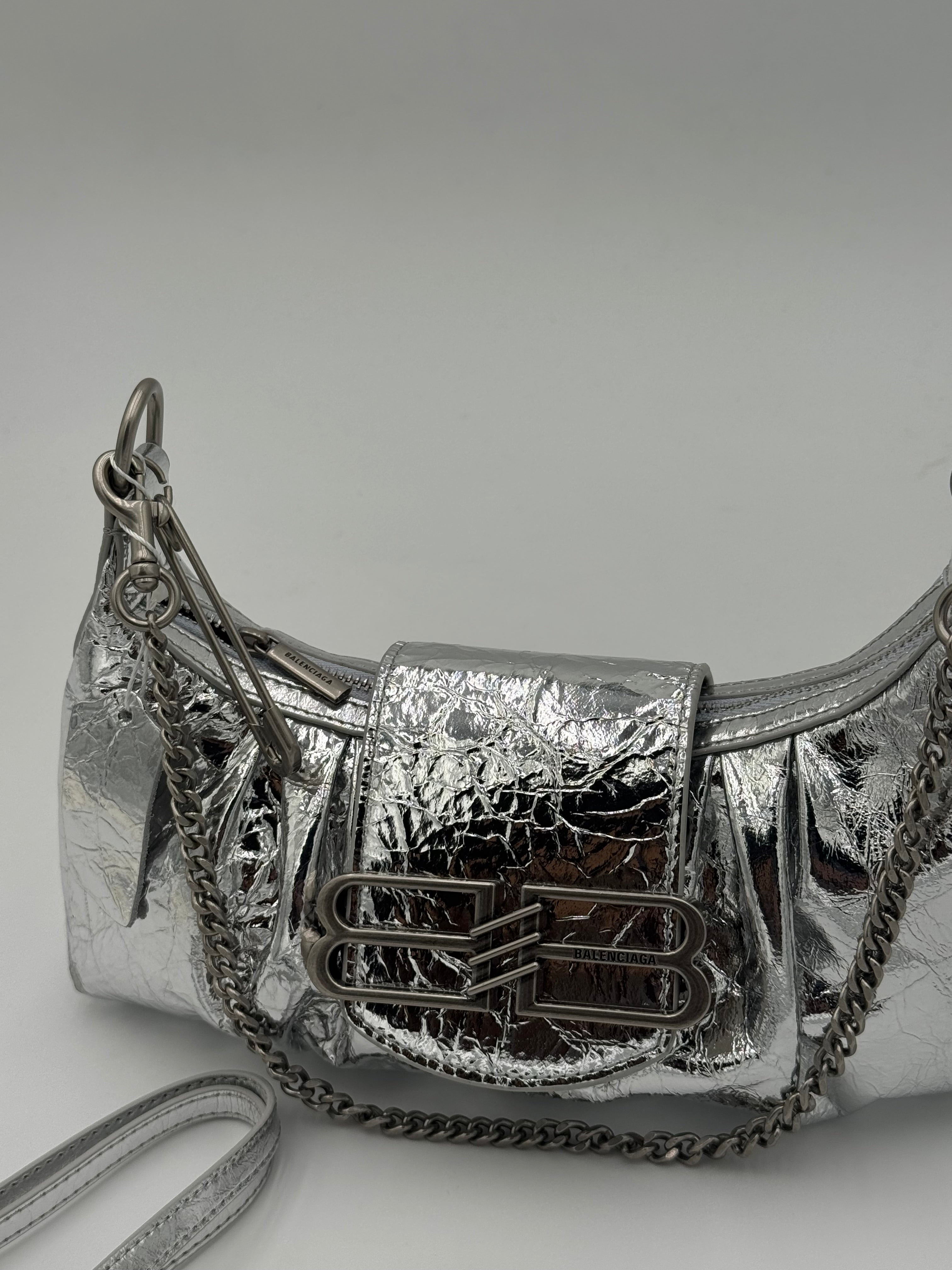 Borsa balen 23cm argento