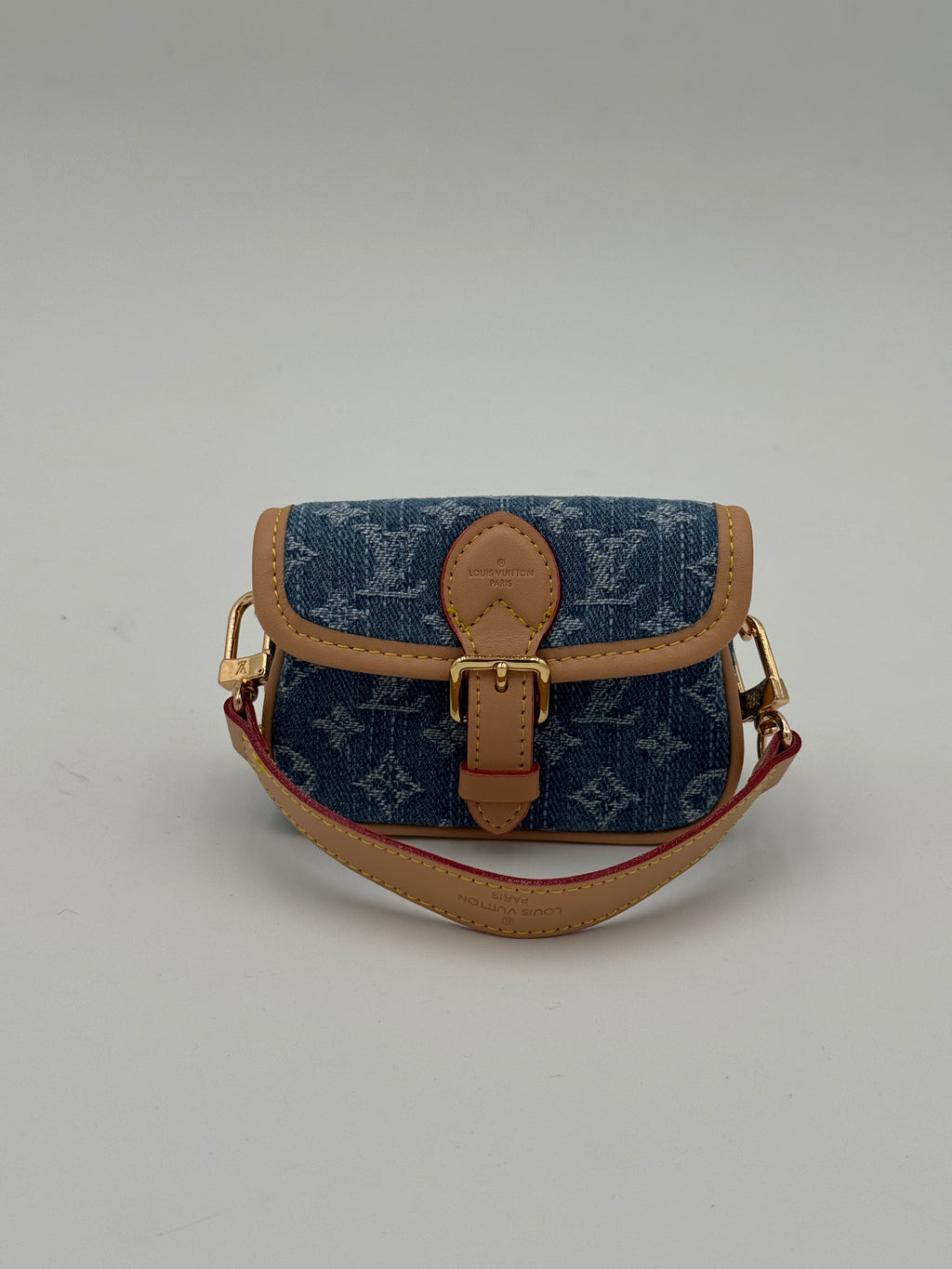 Charm/portachiavi denim bag