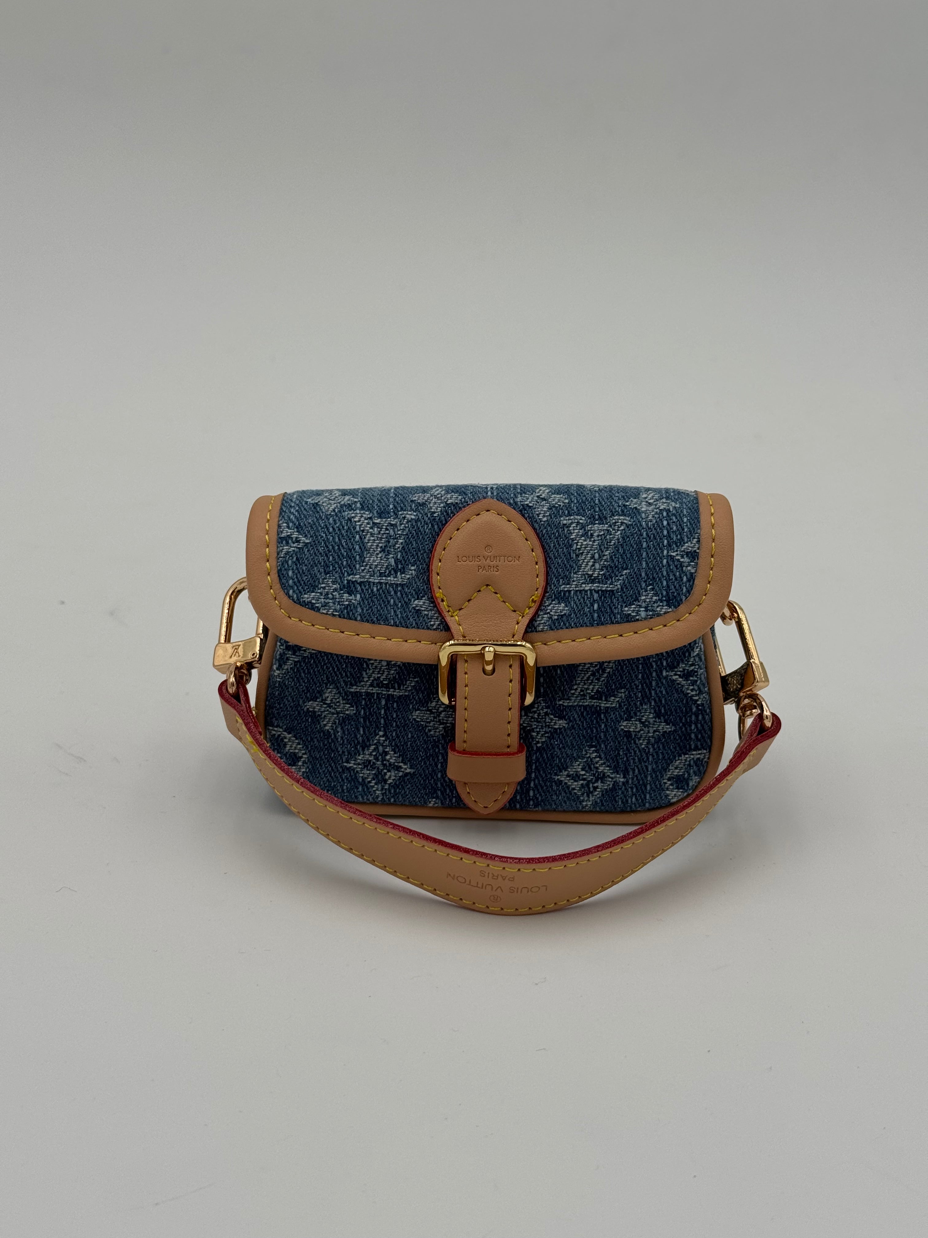 Charm/portachiavi denim bag