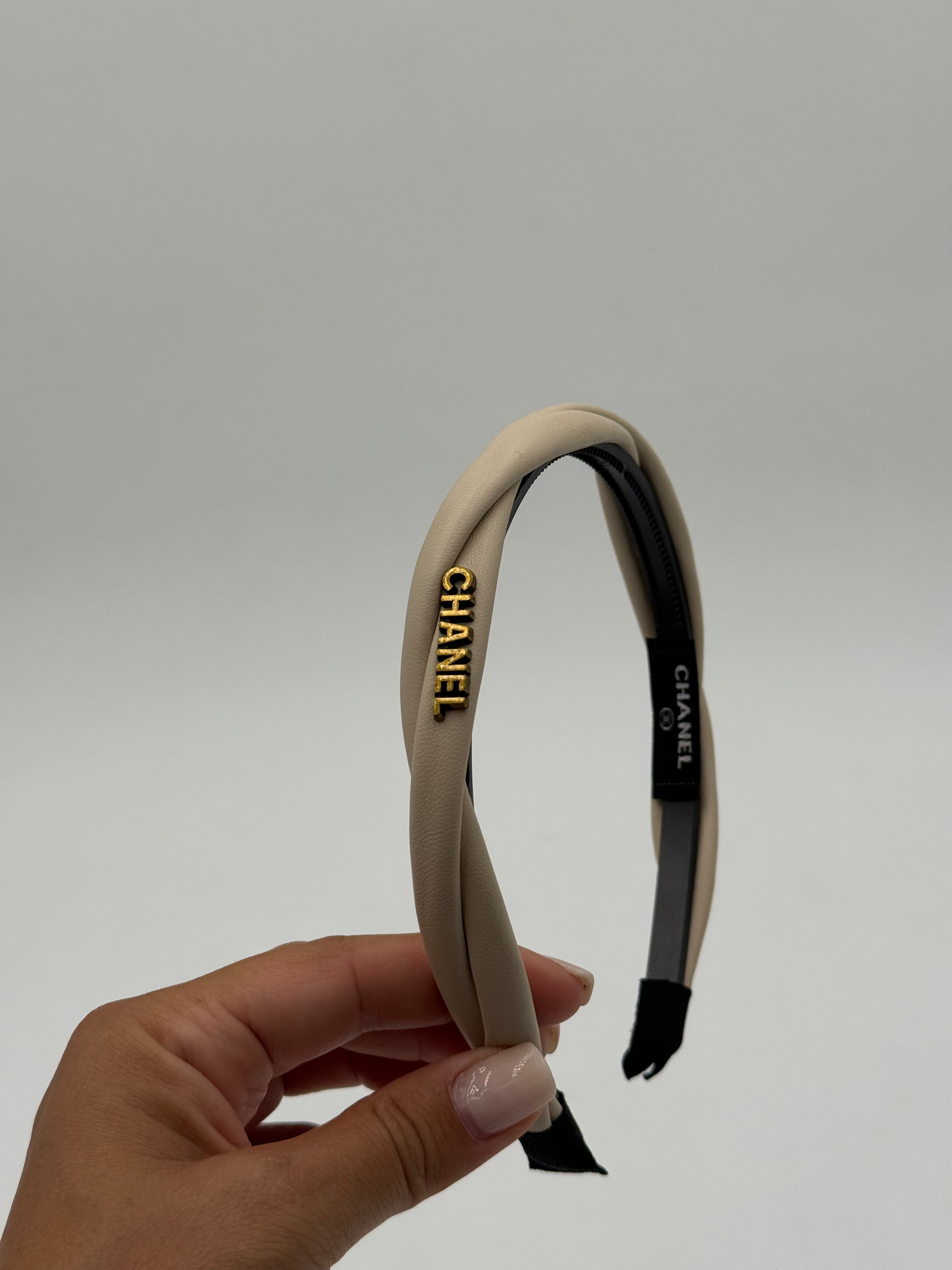 Cerchietto chay beige