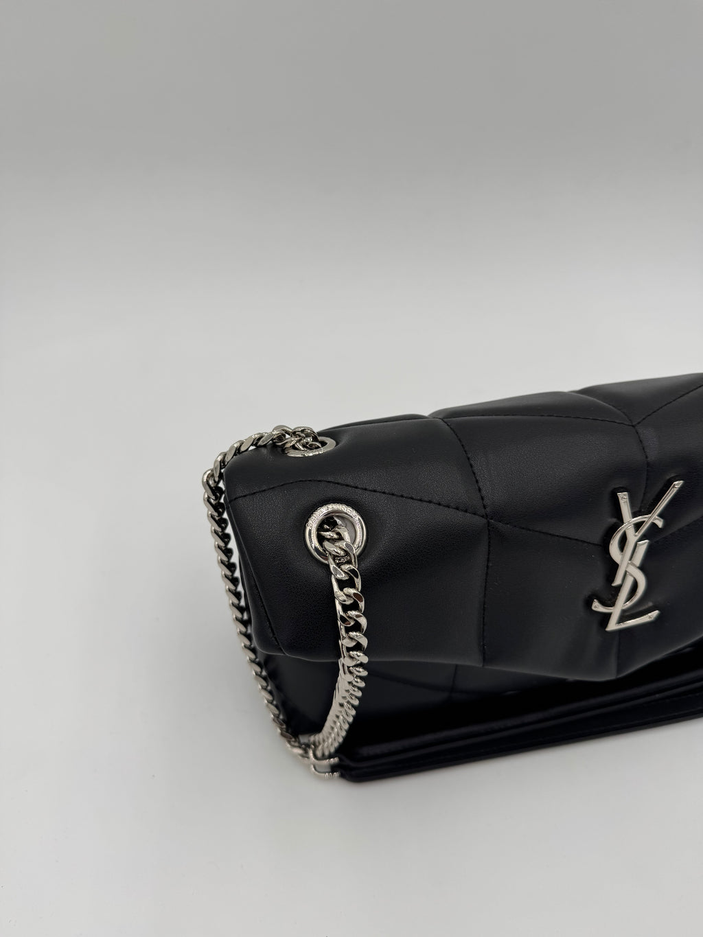 Borsa puff argento 30cm