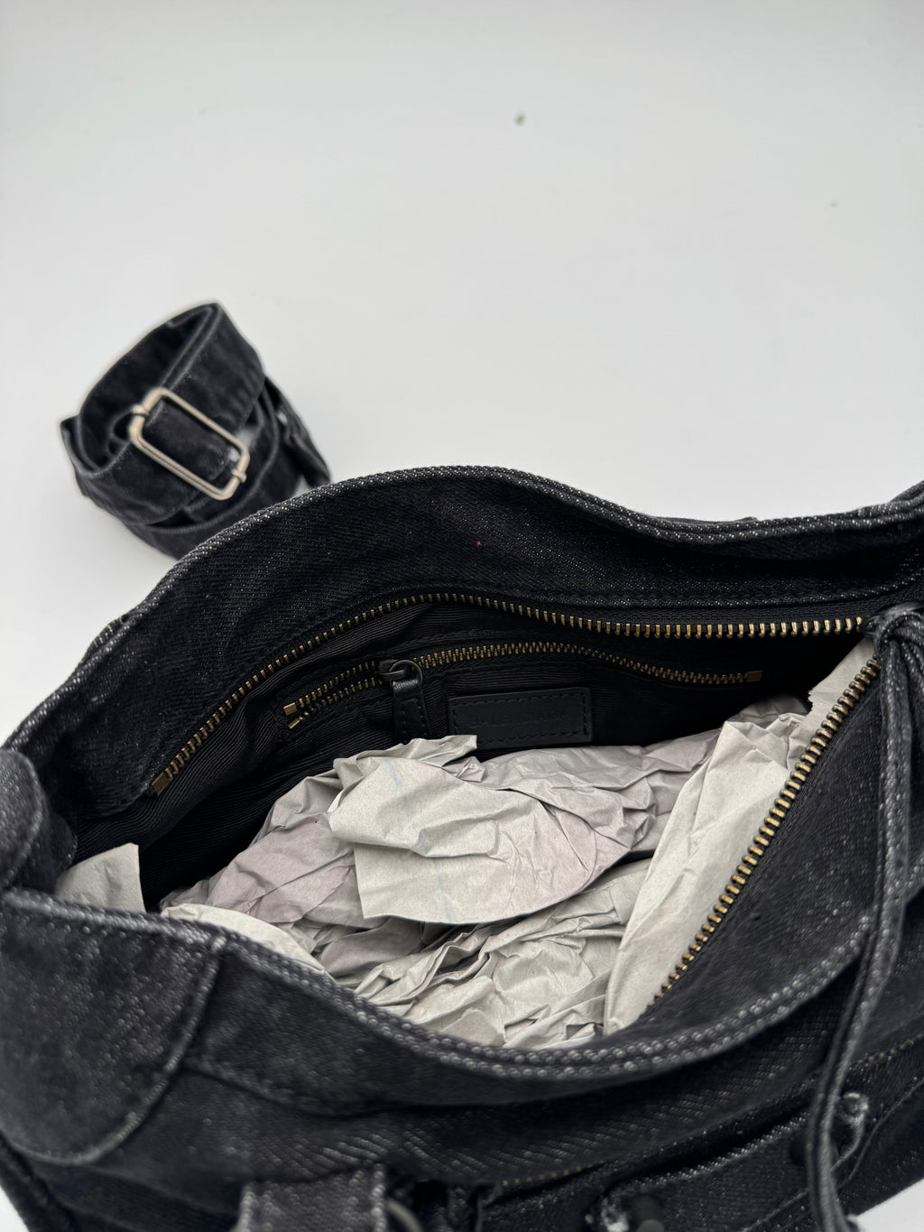Borsa bale denim black 25cm