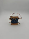 Charm/portachiavi denim secchiello
