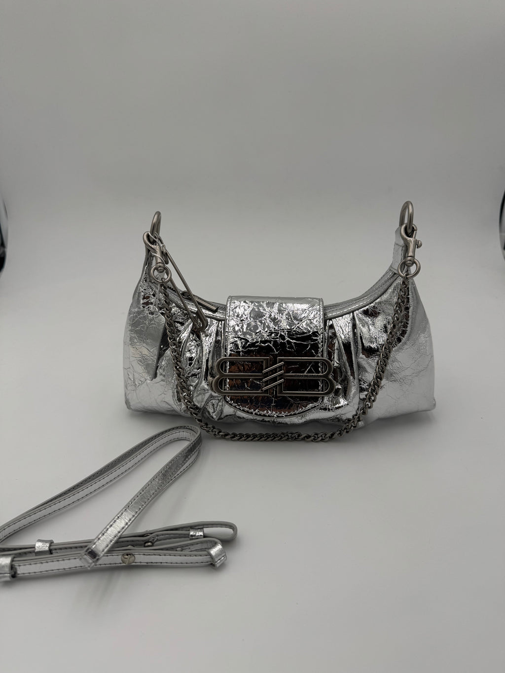 Borsa balen 23cm argento