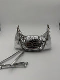 Borsa balen 23cm argento