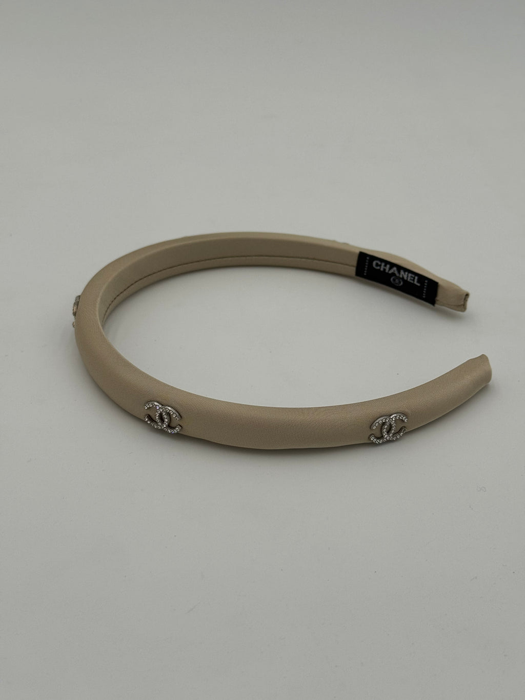 Cerchietto chany raso beige