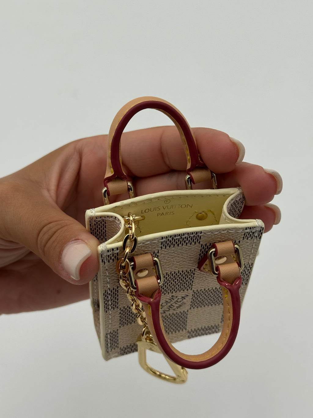 Charm/portachiavi borsetta white
