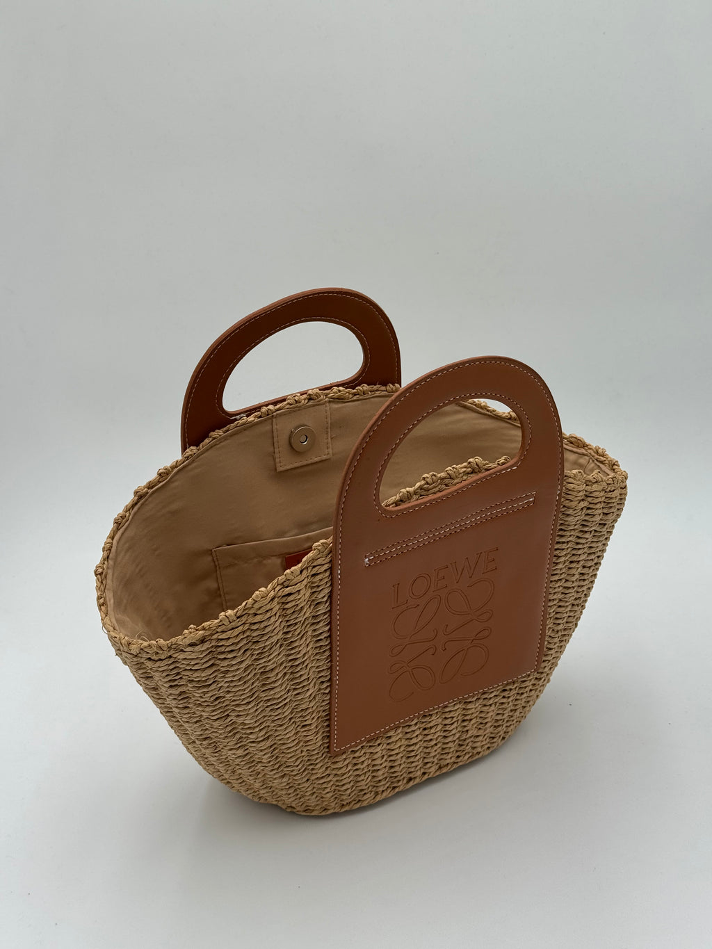Borsa love paglia