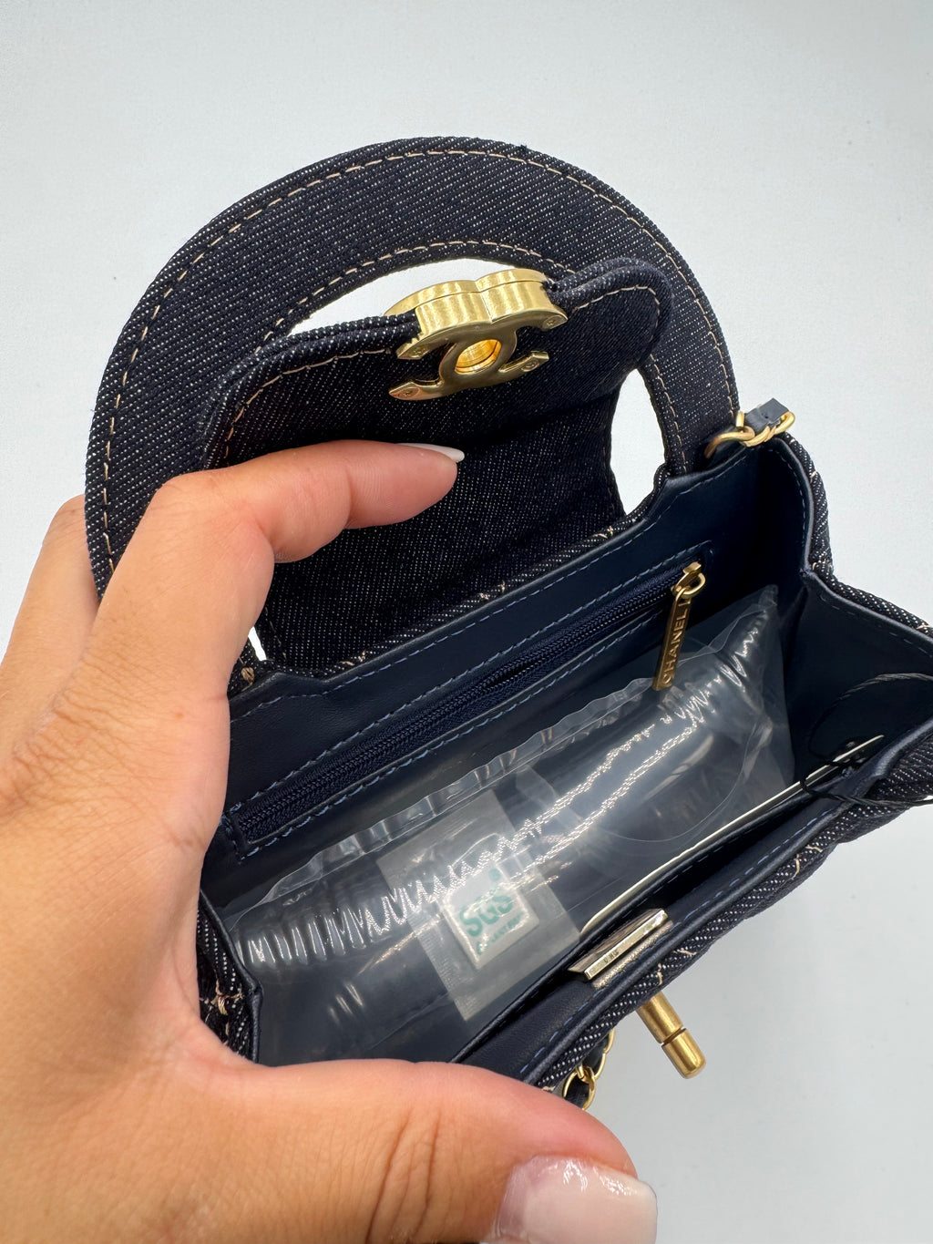 Borsa chan denim 20cm