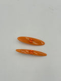 Coppia clip arancio
