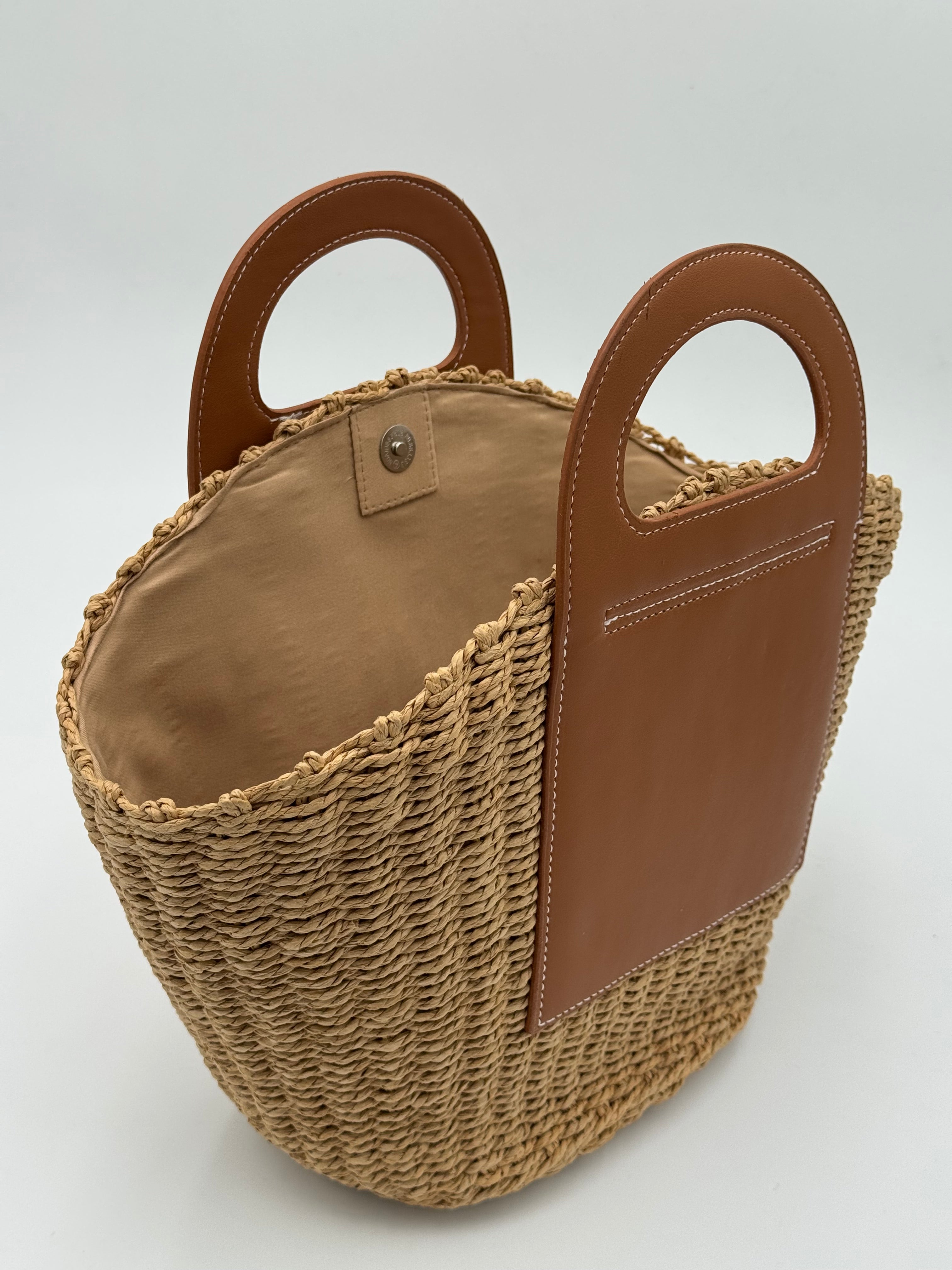 Borsa love paglia