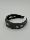 Cerchietto text grigio scuro