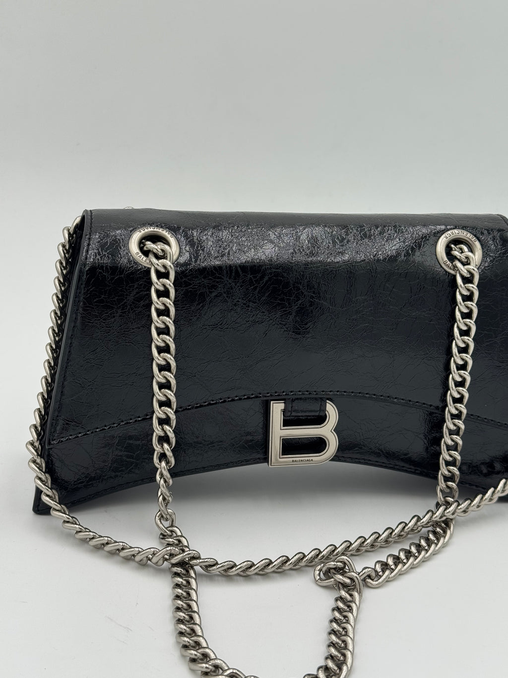 Borsa bale 23cm argento